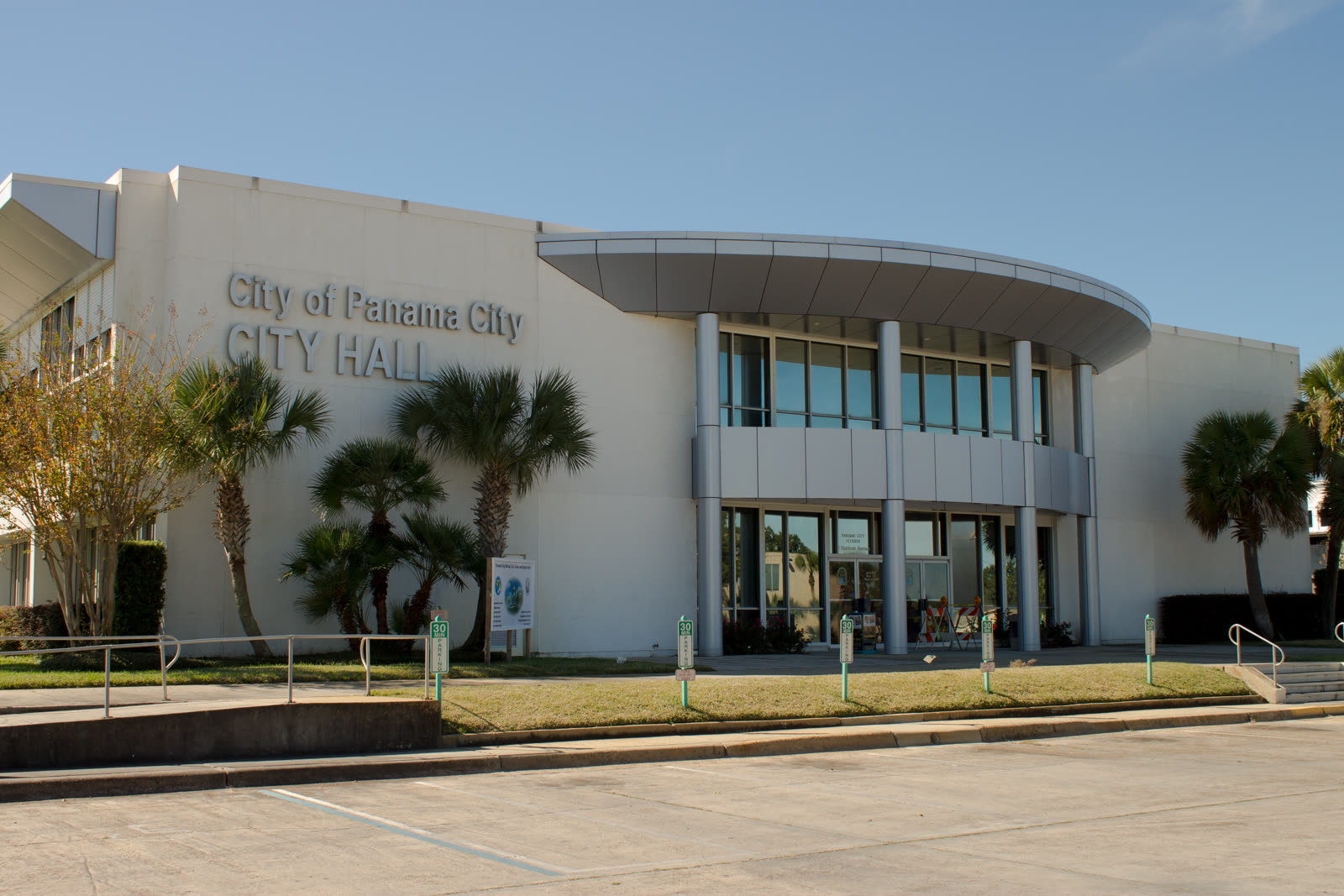 Panama City Hall building in downtown Panama City, Florida