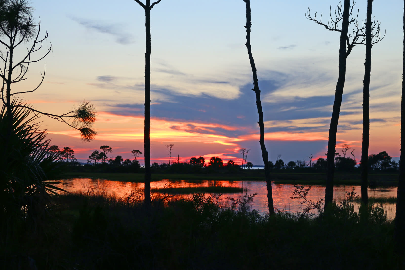 Waterfront view of Port St. Joe, Florida on St. Joseph Bay